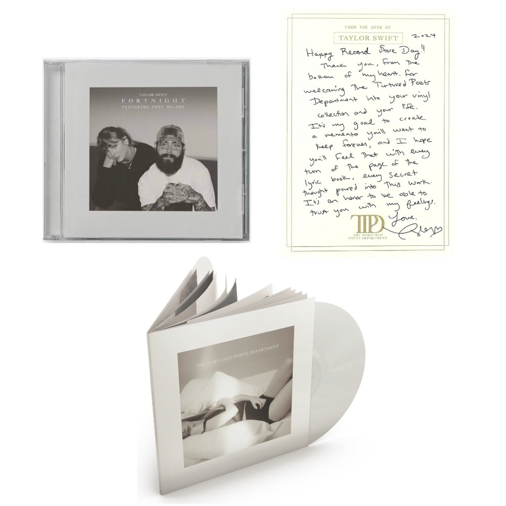 NEW! Taylor Swift - The Tortured Poets Department TTPD Bundle with RSD Note